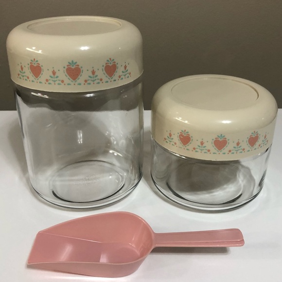 Corningware Other - Vintage Corning Forever Yours Glass Jar Canisters